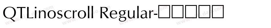 QTLinoscroll Regular字体转换